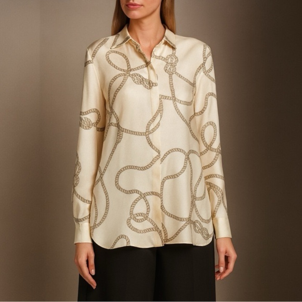 Lafayette 148 New York Silk Blouse